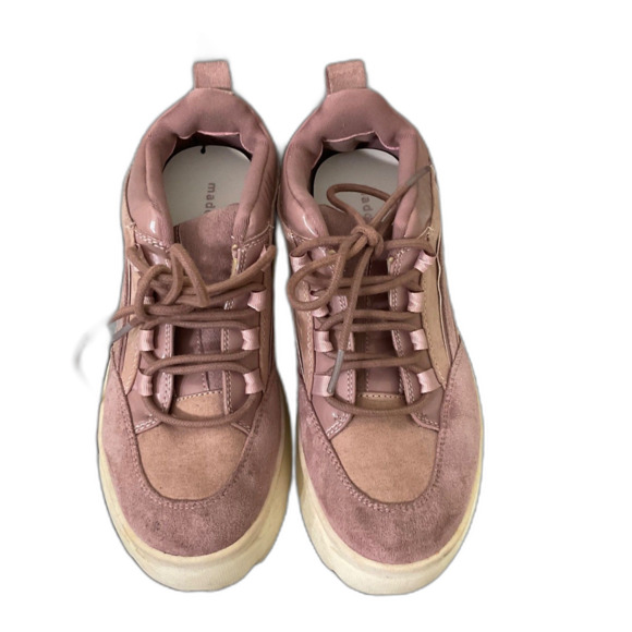 90’s Y2K style Madden Girl Bounce Platform Shoes 8.5 Pink Faux Suede * - Picture 3 of 12